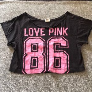 PINK Crop Top Tee